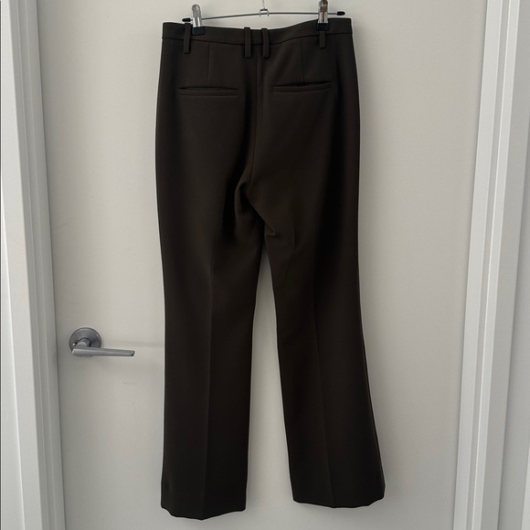 Vince Mid-Rise Tailored Flare Pant, Olive Green Size 2 *HEMMED TO 28.75" - Picture 4 of 4